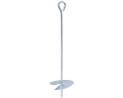 vidaXL - Aardanker - 2 - st - Ø10 - x - 40 - cm - Gegalvaniseerd - Metaal - zilver