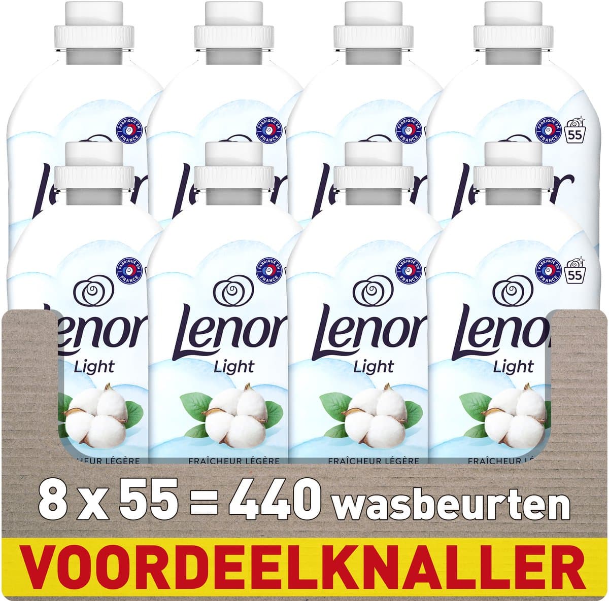 Lenor Wasverzachter - Katoen - 8 x 55 Wasbeurten — afbeelding 1