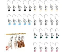 Wasknijpers van roestvrij staal voor wasrekken – duurzaam – veelzijdig – compact – ideaal voor binnen en buiten – 10.5 x 2.3 cm – wasaccessoires – huishoudelijke artikelen