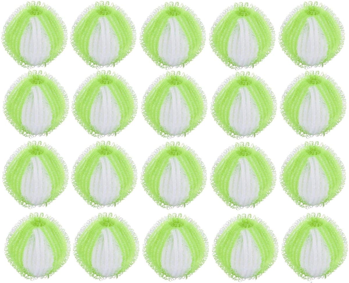 Wasballen voor wasmachine - 20 stuks - Anti haar - Wasbollen - Anti haar - Ook geschikt voor dierenharen - Sneller droog - Anti-kreuk - Haarvanger Wasbollen - Anti Haar Droogballen — afbeelding 1
