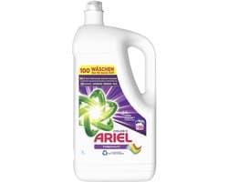 Ariel Color+ Vloeibaar Wasmiddel – 5 Liter – 100 Wasbeurten – Fris & Krachtig – Color wasmiddel Grootverpakking