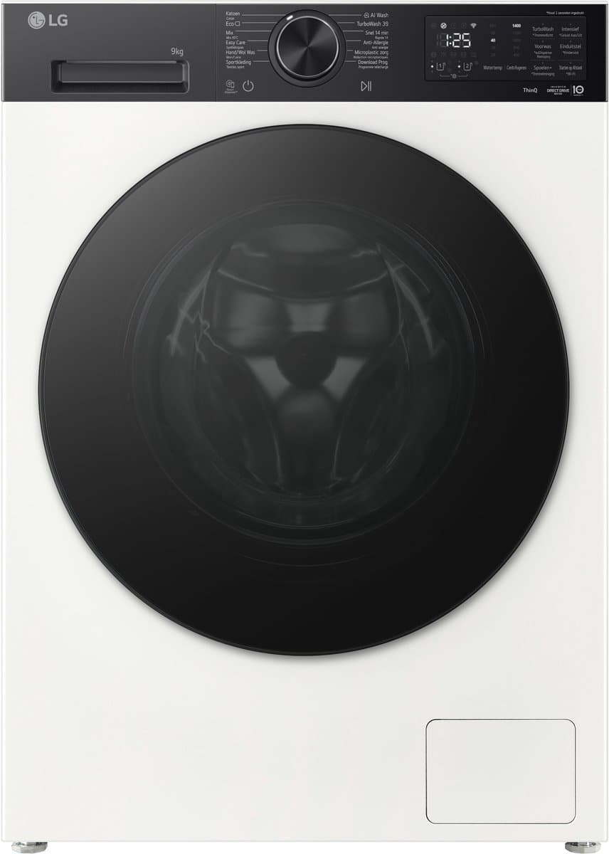 LG F4X5509THB 9 kg Wasmachine wit | energiebesparend | AI DD™ | Auto Dispense — afbeelding 1