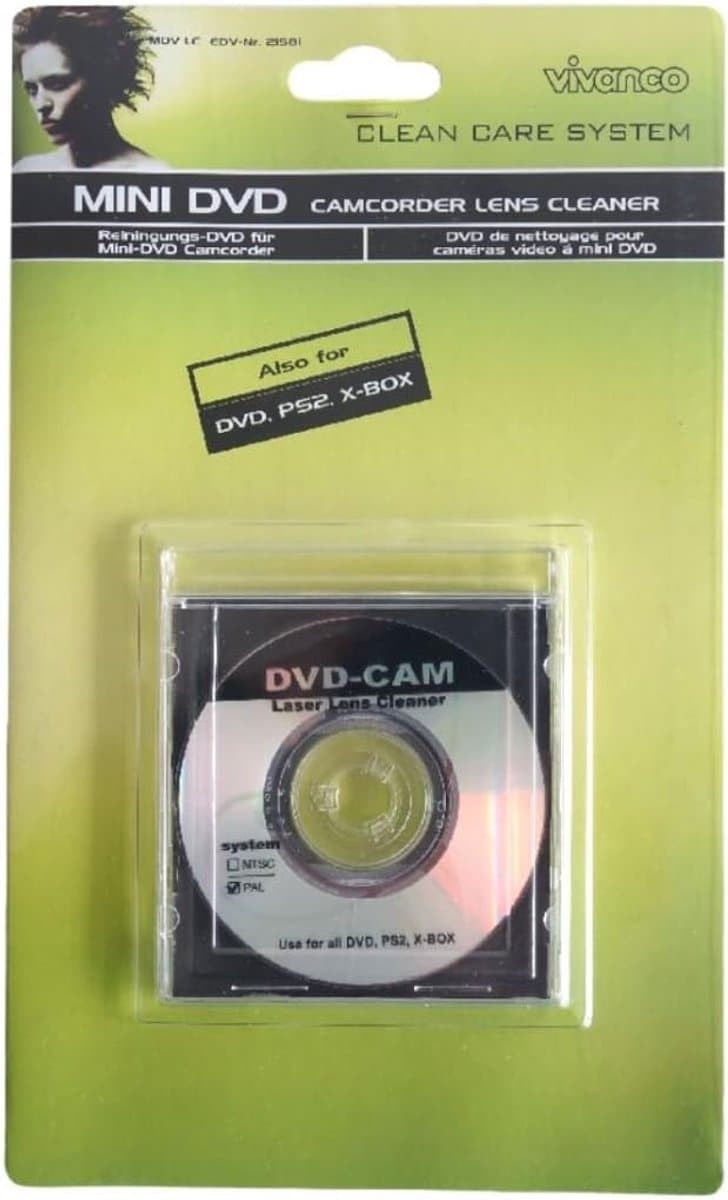 DVD Reinigingsschijf - Optische Media Cleaner - Afspelen Verbeteren - Automatische Scan - Blauw — afbeelding 1