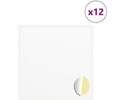 vidaXL - Sticker - 12 - pcs - Wit - Ø - 20 - x - 0,5 - mm - Papier