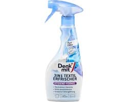 Denkmit Textielverfrisser Spray - Rimpelvrij 3in1 - Pure Cotton | 1x 500ml | Verwijdert nare geuren