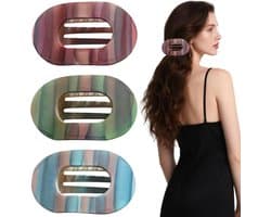 Set van 3 Platte Haarspeldjes met Klem - Duckbill Model voor Dik en Dun Haar