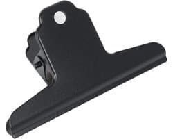 Grote Zwarte Metalen Bulldog Clips (75mm) - 12 Stuks Sterke Binderclips voor Papier en Documenten