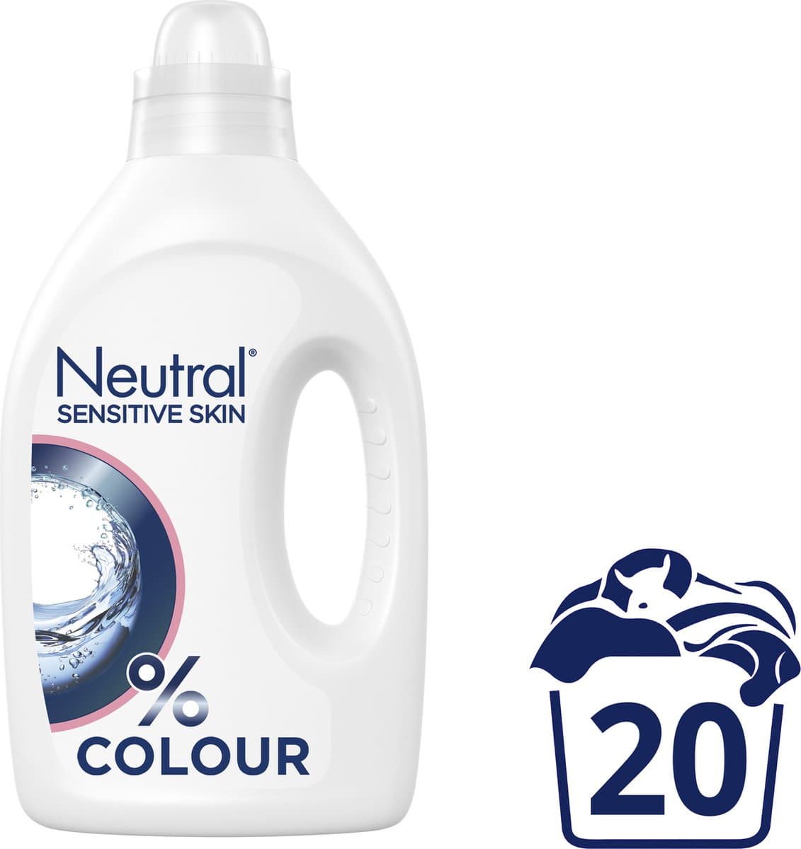 Neutral - Vloeibaar - Kleur Wasmiddel - 1 Liter - 20 Wasbeurten — afbeelding 1