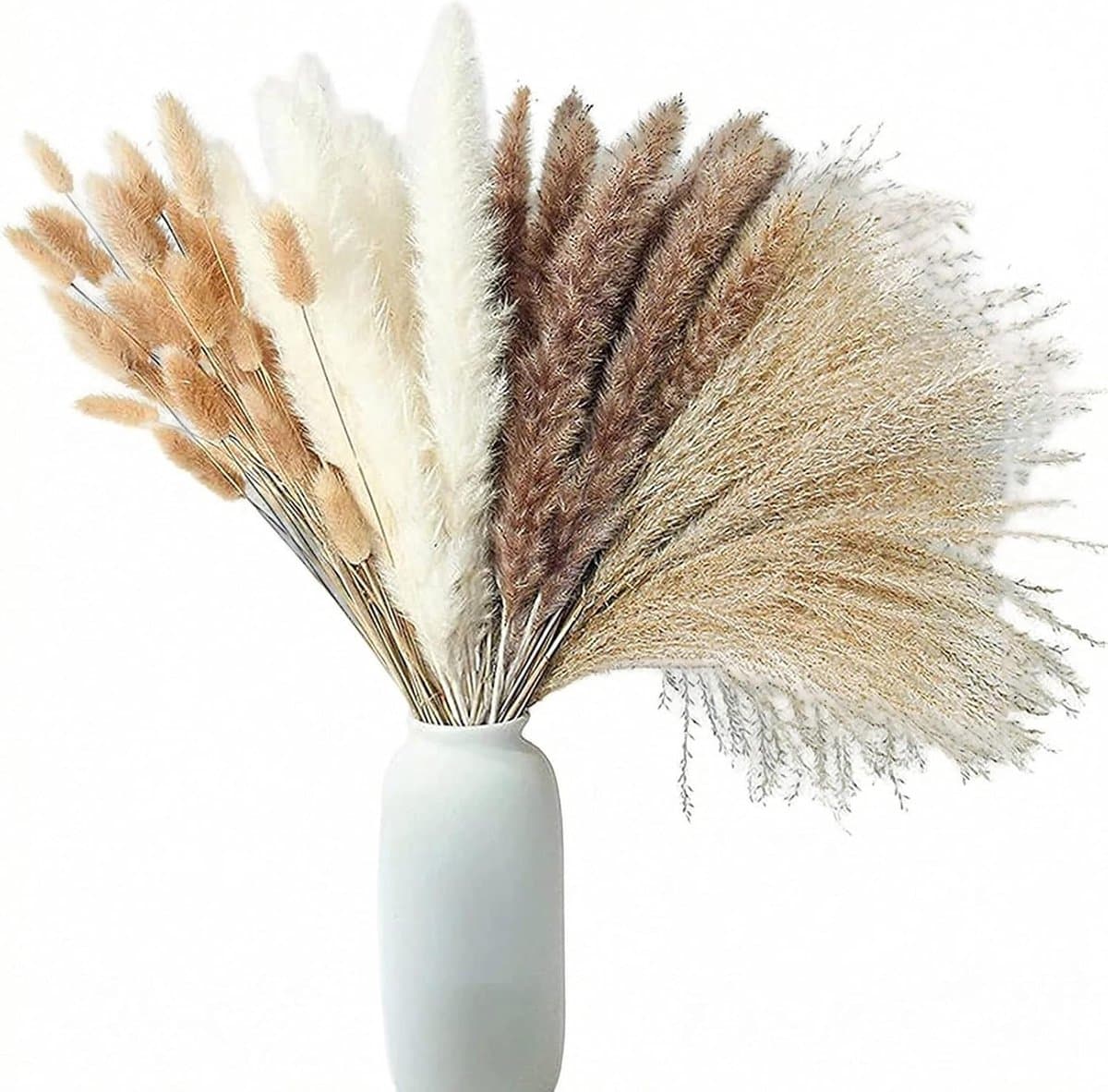 Gedroogde pampasbloemen, decoratie, pampasgras, XXL, gedroogde bloemen, decoratie voor woonkamer, slaapkamer, eettafel, bohemian sfeer — afbeelding 1