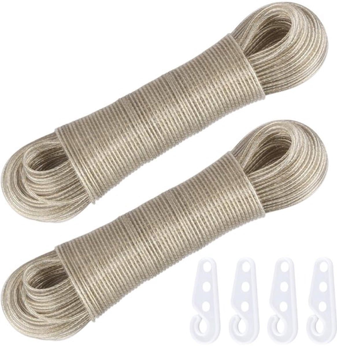 Waslijn met stalen kern 3 mm - Dailygoods- Waslijn 50 m — afbeelding 1