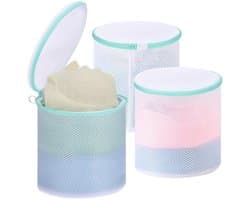 Waszak 3 Stuks - Beha-Waszak - Herbruikbaar Wasnet - 18 x 20 cm - Lichtgewicht - Sandwich-Mesh-Materiaal
