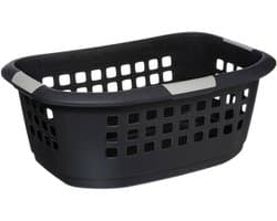 Dailygoods - Ergonomische Wasmand 51L - Donkergrijs met Handgrepen