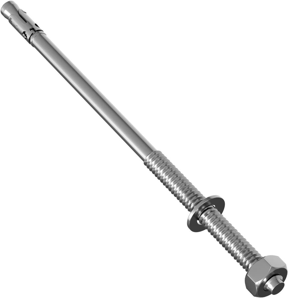 Zwaar Uitgevoerde Ankers - Wigankers Betonanker - Bevestigen Luifels Leuningen - Gegalvaniseerd Hoge Kwaliteit - M12 x 240mm - Zilverkleurig — afbeelding 1