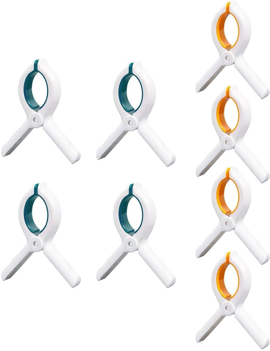 Solidchoice - 8 Stuks Grote Handdoek Klemmen voor Winddichte Handdoeken — afbeelding 1
