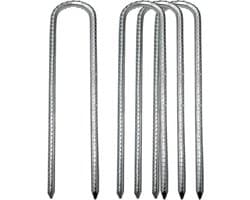 Grondankers gegalvaniseerd 30 cm - voor trampoline, schommel - 4 stuks