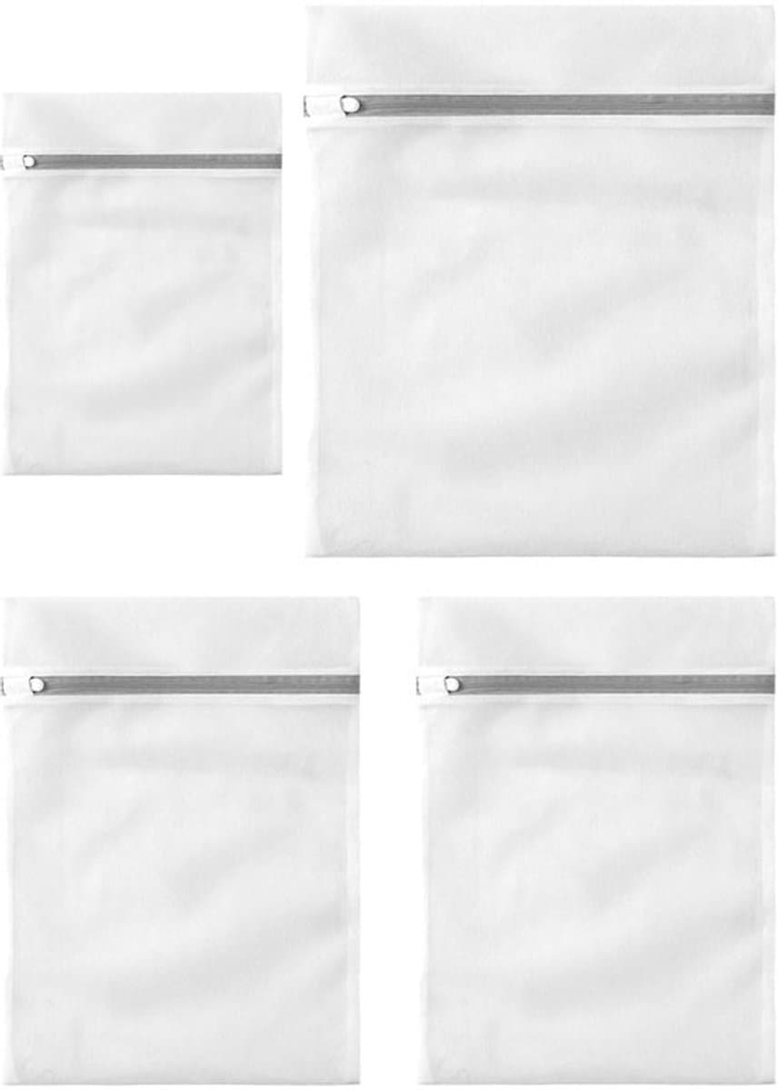 Waszak 4 Stuks - Grote Waszak - Waszakken voor Wasgoed - Opbergtas voor Kleding - Duurzaam en Herbruikbaar - Beschermt Kleding - Wasnet — afbeelding 1