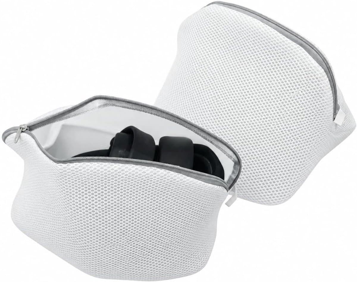 Schoenwaszakken voor het wassen van schoenen, 42 x 24 x 24 cm, netstof, ritssluiting, wasmachinebestendig — afbeelding 1