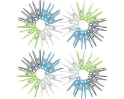 Wasknijpers - Kledinghangers - Was ophangen - Softgrip - 48 stuks - Multicolor
