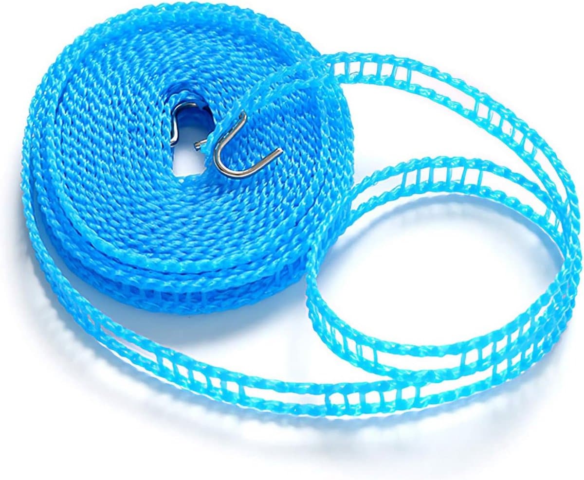 Uittrekbare Waslijn - Draagbare Lijn - Buiten Drogen - Winddicht Ontwerp - 5 Meter - Nylon — afbeelding 1
