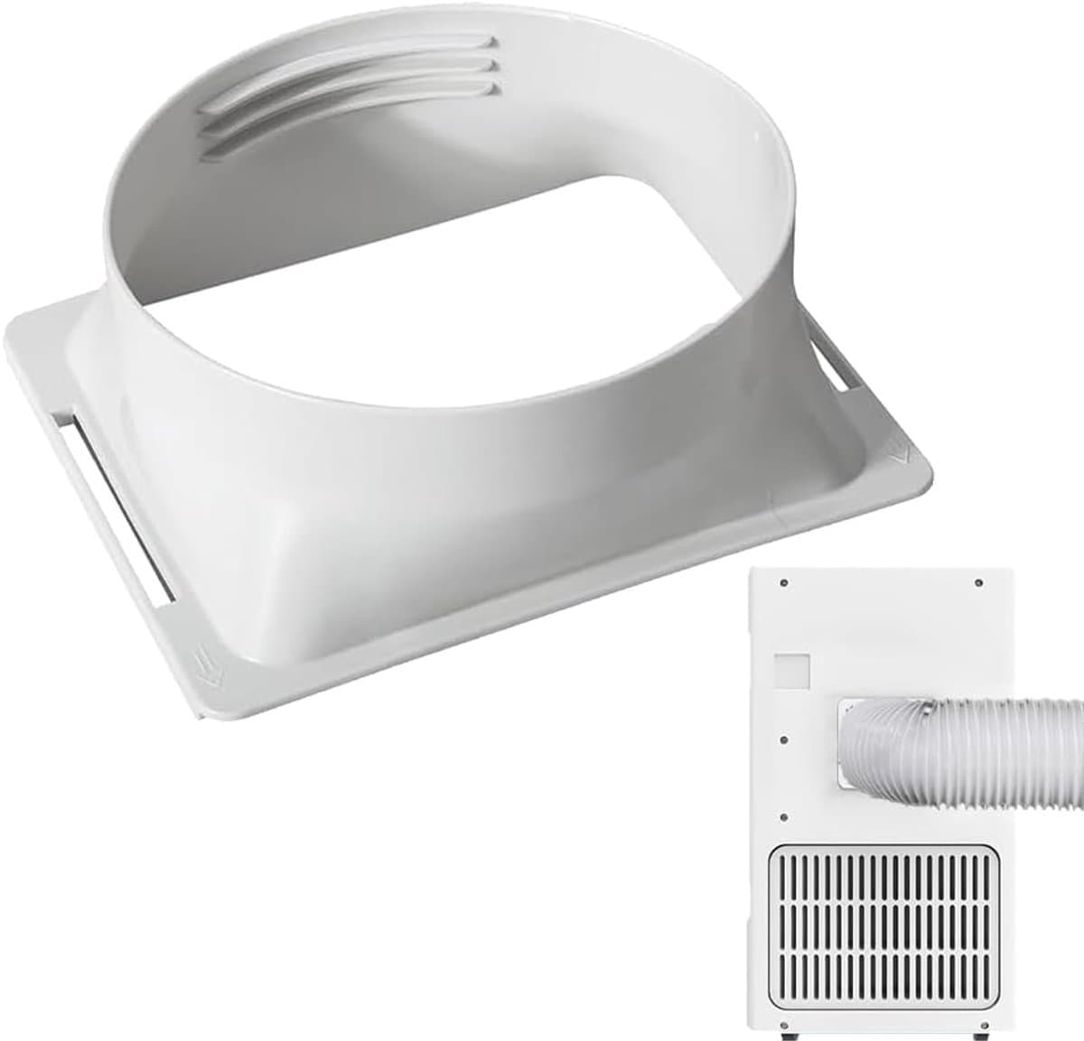 Airconditioning Afvoerslang Adapter Plat - Ø150mm - Koppelstuk Mobiele Airco Afvoerslang - Accessoires Voor Mobiele Airconditioning - Voor Mobiele Airconditioning, Afzuiging, Droger — afbeelding 1