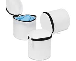 BH-waszak, wasnet voor wasmachine, waszak van netstof, herbruikbare waszak met ritssluiting voor beha's, kleding, sokken, babykleding enz., set van 3, zwart