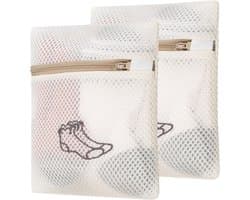 Wasmachineschoonmaak: 2 Waszakken voor Delicate Kleding, Ondergoed, Sokken en Beddengoed - 18 x 20 cm en 40 x 50 cm Maat