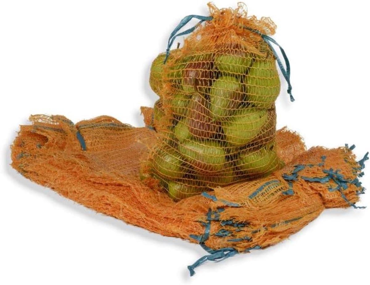 Aardappelzakken - Opbergzakken - Oogst Opslaan - Ademend Materiaal - 100 stuks 37x59cm - Goudgeel — afbeelding 1