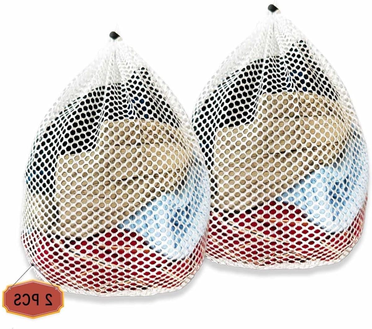Set van 2 Wasnetten voor Wasmachine, 40 x 50 cm, Herbruikbare Waszak, Bescherming voor Kleding, Voorkomt Vervorming en Vouwen van Kleding — afbeelding 1