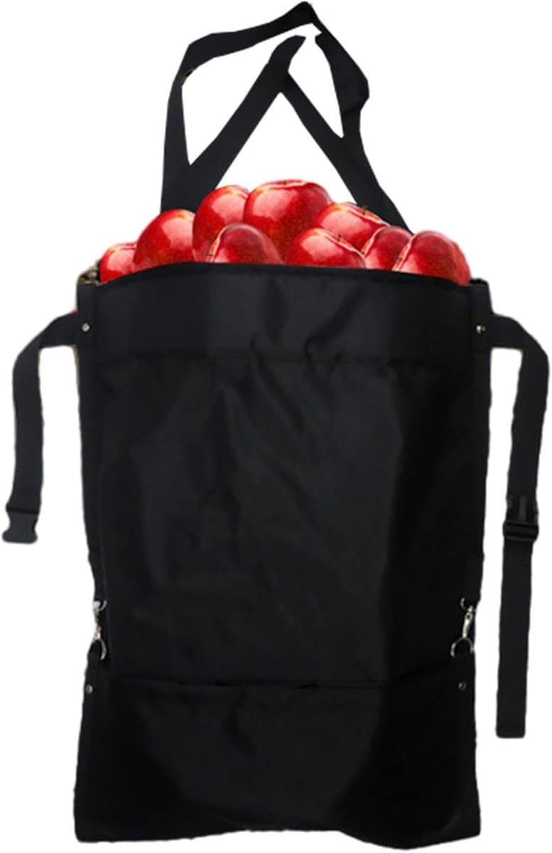 Oogstschort Met Zakken - Fruit Plukschort - Buiten Werk - Waterdicht Polyester - 64x49cm — afbeelding 1