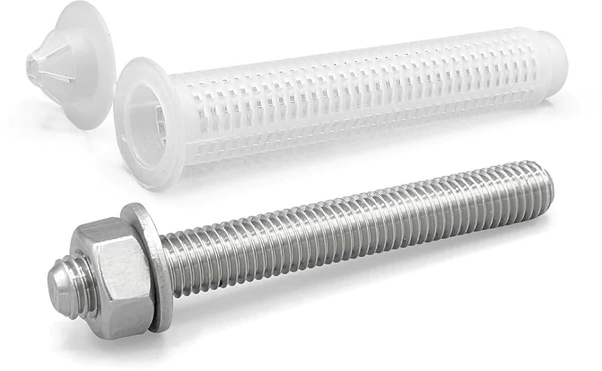 Chemische Ankers - Draadstang Moer - Zware Bevestiging - Roestvrij Staal A2 - M10 x 120mm - Zilverkleurig — afbeelding 1