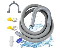 Universele Afvoerslang voor Vaatwasser en Wasmachine - Verlenging van 1 m tot 7 m met Bevestigingsmateriaal