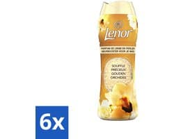 6 x Lenor - Geurbooster - Gouden Orchidee - 22 Wasbeurten - Lenor Geur - Wasgeur - Geurbooster - Wasverzachter - Gouden Orchidee