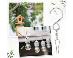 8pack - draaibare haken - clips - voor het ophangen van windmolens - kristallen twisters