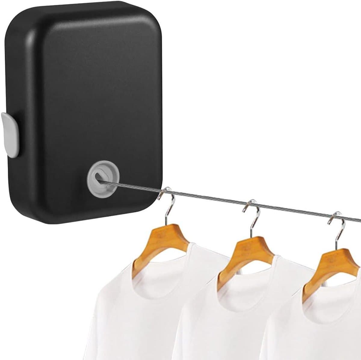 Retractable Clothesline Indoor Heavy Duty Telescopic Invisible Drying String Clothes Hanging Rack — afbeelding 1