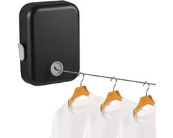 Retractable Clothesline Indoor Heavy Duty Telescopic Invisible Drying String Clothes Hanging Rack