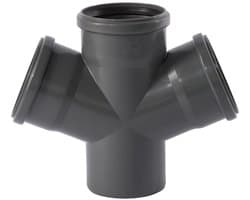 HTsafeDA Dubbele Afvoerbuis 110mm 67°, Afvoersysteem