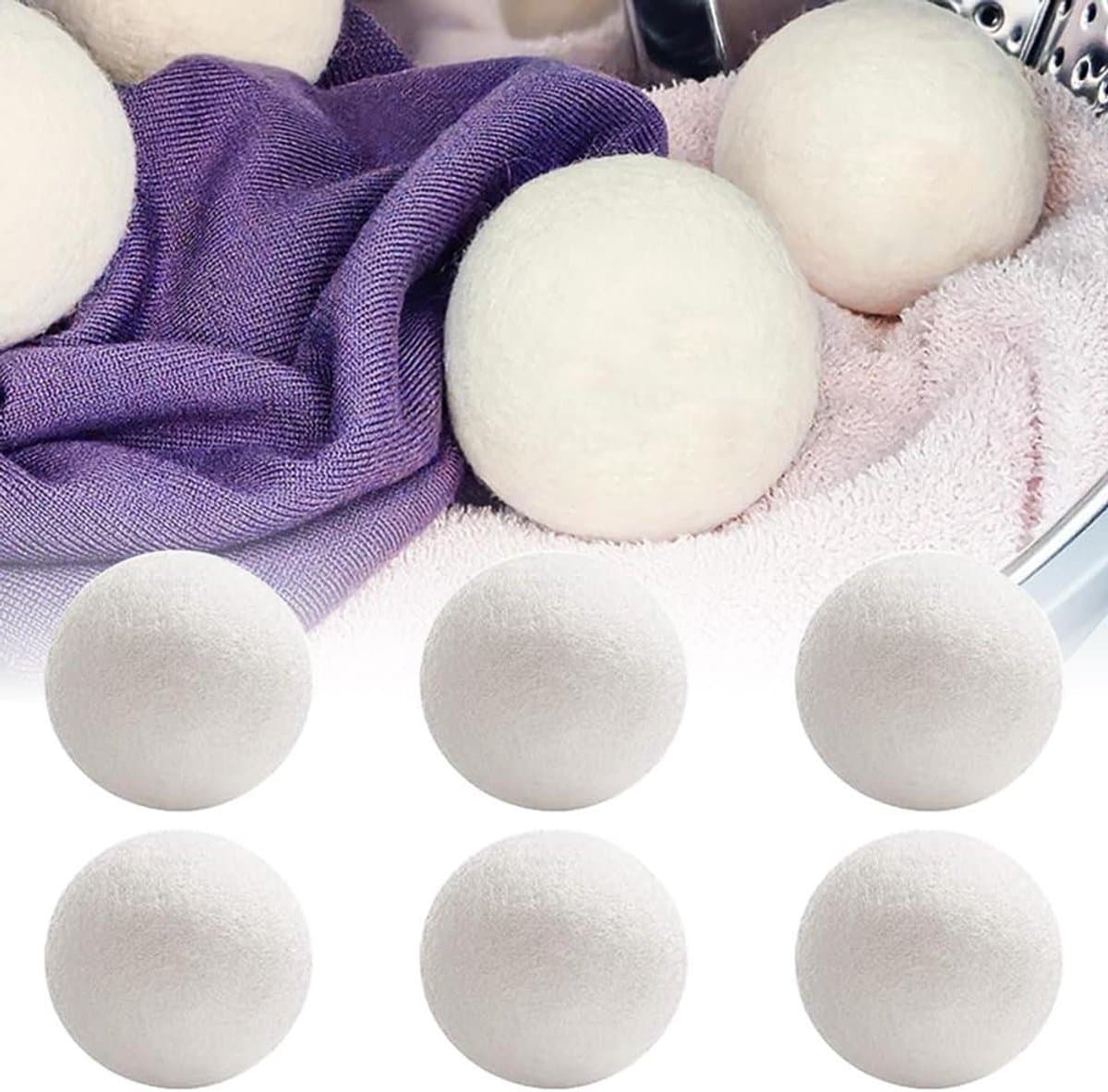 Allecto Plus - Wollen ballen voor wasdroger 7 cm - luchtverfrissers - droger ballen - wasverzachter - herbruikbaar - 6 stuks — afbeelding 1
