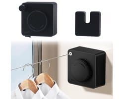 Unyqoos® Uittrekbare waslijn van 4,8 meter voor binnen en buiten met anti-doorhang functie