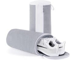 2 schoenpoetszakken - Maak je schoenen gemakkelijk schoon - Draagbaar - Grijs