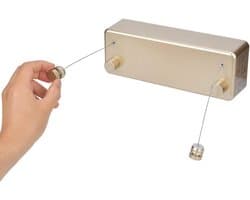 Retractable Dual Lines Indoor Clothesline - Clothes Drying Line for Hotel Home Balcony Bathroom - 4m/13.1ft(02)