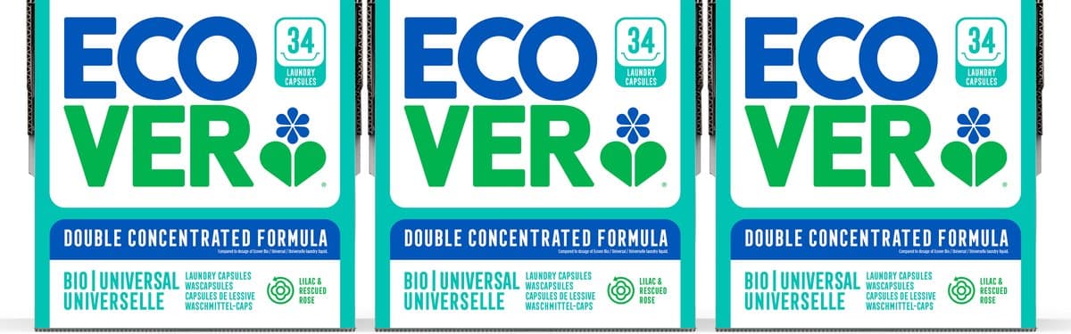 Ecover Universal - Waspods - 3 x 34 stuks - 3-in-1 werking - Dubbel geconcentreerde formule - Plantaardig & Biologisch afbreekbaar — afbeelding 1