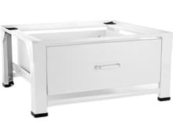 Stevige wasmachine verhoger Bas, gelast en verstelbaar model met houte — afbeelding 1