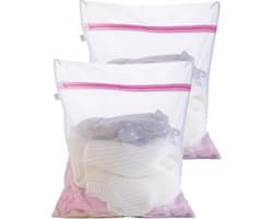 Set van 2 Grote Duurzame Waszakken 50 x 60cm met Rits - Ideaal voor Wasmachine en Reizen — afbeelding 1
