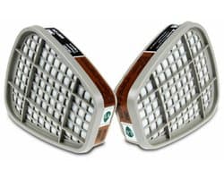 Geschikt voor 3M Filter 6001CN Cartridge A2 voor ademhalingsapparatuur 6000-serie – 2 cartridges (1 paar)