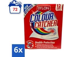 Dylon - Colour Catcher - Voorkomt doorloop van Kleuren - 12 Doekjes - Voordeelverpakking - 6 stuks