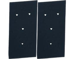 Fixem® - Foam filter droger - Pluizen filter - Droger filter - geschikt voor Whirlpool Bauknecht - 2stuks - ( 4 gaatjes) - 481010345281, 481010716911 — afbeelding 1