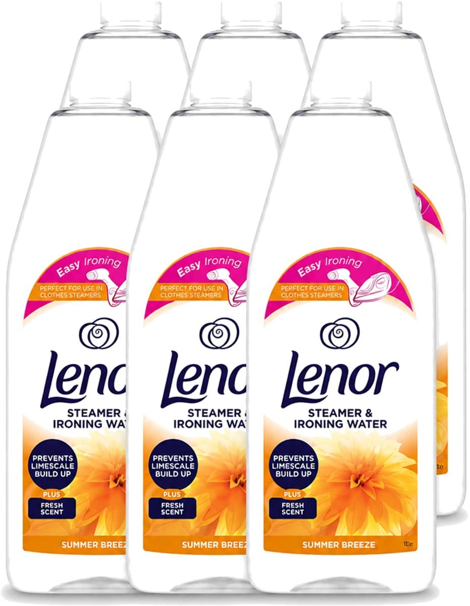6 x Lenor - Strijkwater - Summer Breeze - Textielverfrisser - 1000 ml - Voordeelverpakking - 6 stuks — afbeelding 1
