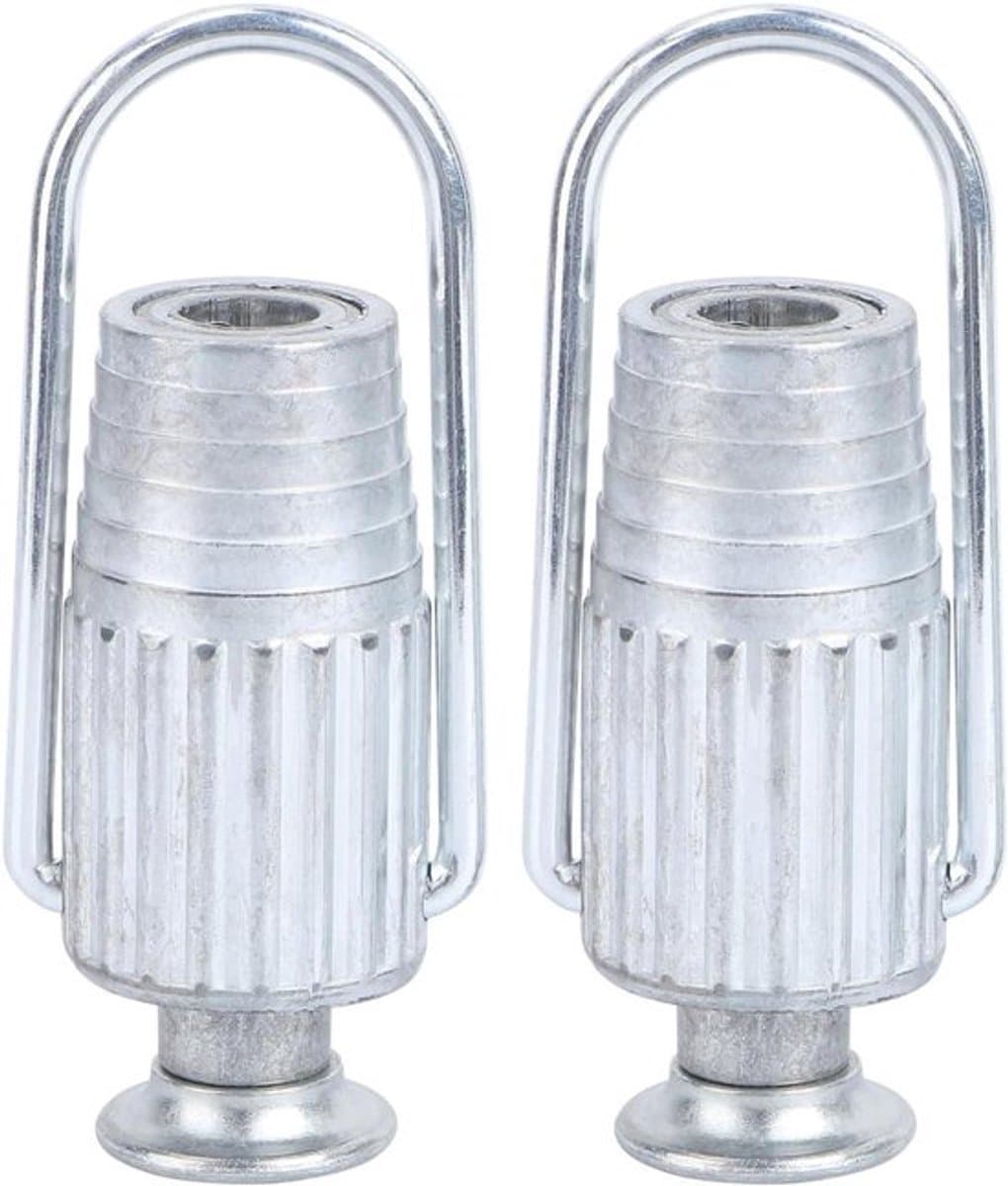 Set van 2 Aluminium Clips voor Waslijn - Kledinglijn Aanspanners - Handige Huishoudelijke Artikelen voor Wasruimte — afbeelding 1