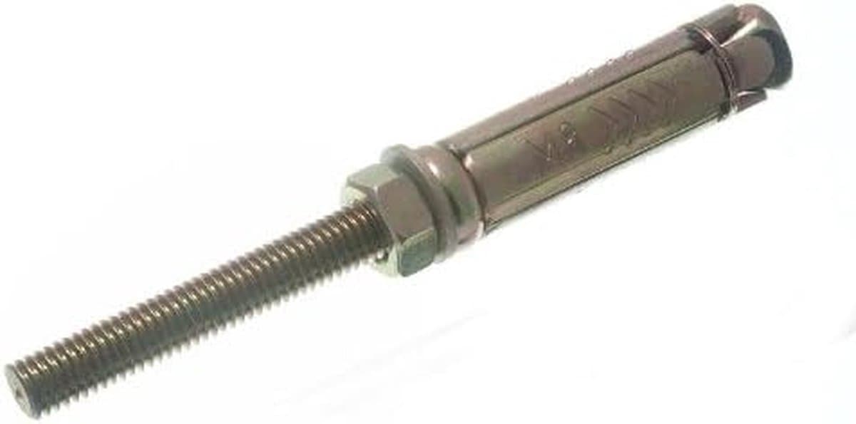 Hulsanker Set - Schildbout Anker - Zware Bevestiging - Stevige Constructie - M8 M12 110Mm - ZYP Finish — afbeelding 1