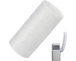 Afvoerslang Airco - Ventilatieslang Mobiel - Warmte Afvoeren - Telescopisch Verstelbaar - 3 Meter - Grijs